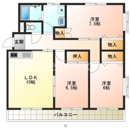 サンシティー石井の物件間取画像